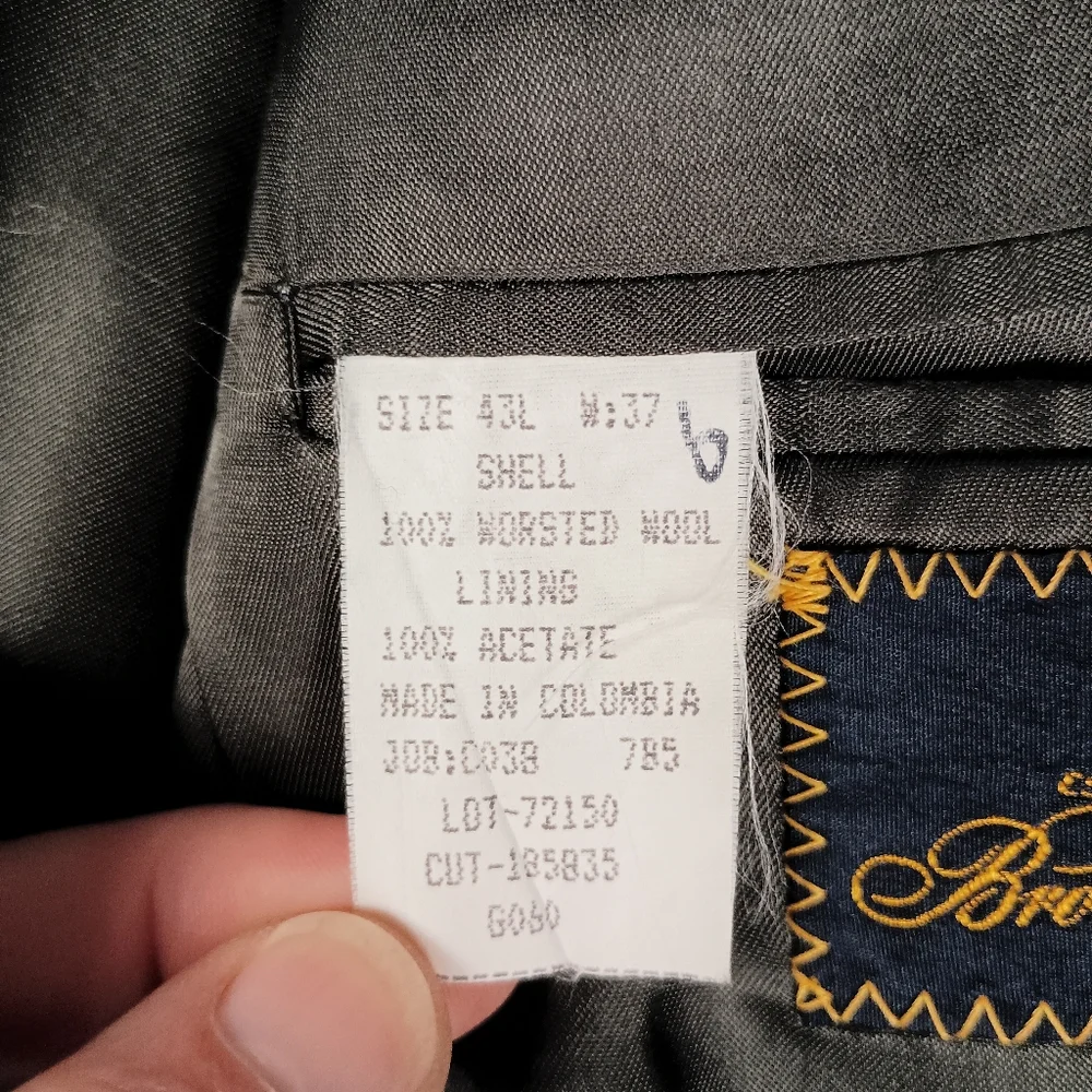 Brooks Brothers 43L Houndstooth Men's Wool‎ Blazer